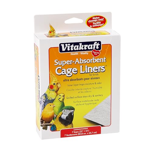Vitakraft Bird Cage Liners - Premium Absorbent