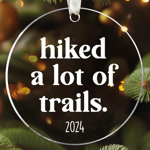 Christmas Ornament Hiking - Hiking Ornament, Hiking Christmas Ornament - Hiking Boot Ornament, Hiking Boot Christmas Ornament, Hiking Boots Ornament - Hiking Travel Ornament - Acrylic Ornament