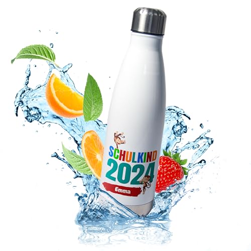 Mepal Kinder Trinkflasche Personalisiert Mit Löwen-Motiv - 500 Ml Hellblau Mit Namen