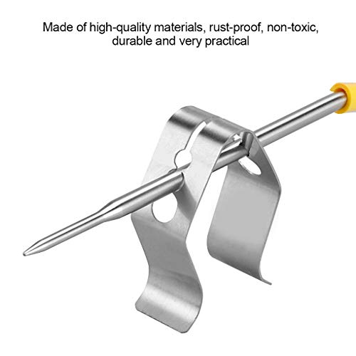 Vokmon Thermometer Sonde Clip 3 Gaten BBQ Thermometer Sonde Houder Rvs Keuken Grill Beveiliging Clip - Image 6