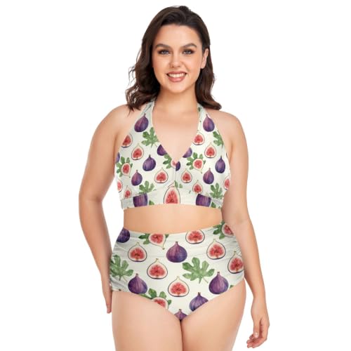 Maillots de bain grande taille FRODOTGV en tissu soyeux haute élasticité
