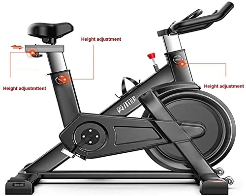 Image of Magnetic Exercise Bikes Stationary Belt Drive Indoor Cycling Bike with High Weight Capacity Adjustable Magnetic Resistance Ultra Silent Exercise Fitness Bike