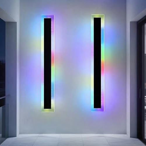 Applique Murale Extérieure RGB Lampe Dimmable Télécommande IP65 200cm - 7