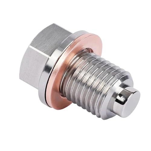 Bouchon magnétique M12x1.25 inox pour vidange de carter d'huile moto et voiture