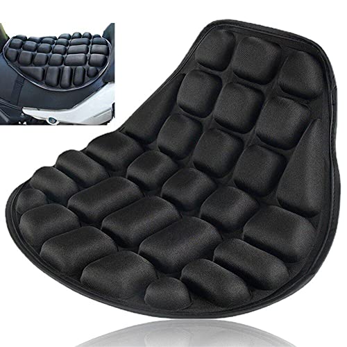 Wudaizhi Cuscino Comfort in Gel 3D per Sella di Motocicletta, Universale, con Copertura in Tessuto Traspirante