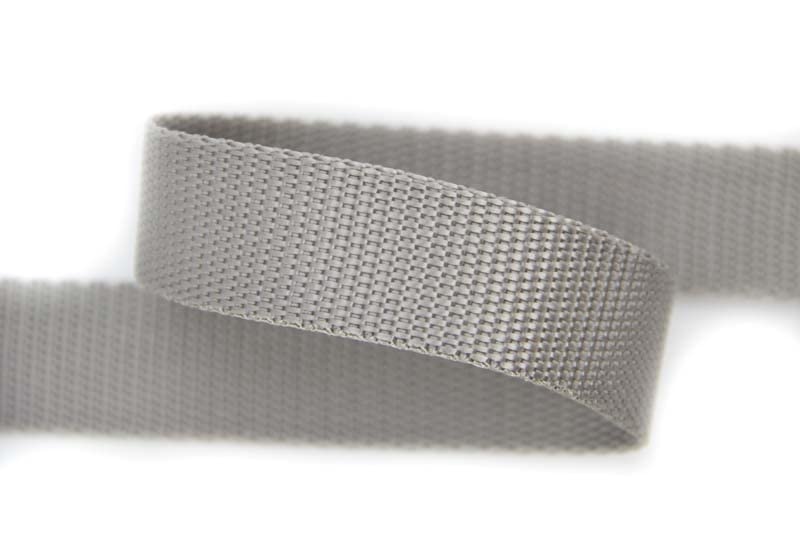nts Nähtechnik Sewing Technology 50 mm | 5 m Webbing | 100% Polypropylene | Light Grey, GB-5m-PP-50mm-1341