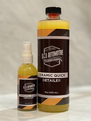 Ceramic Interior & Exterior Detail Spray | Safe For Vinyl Wrap, PPF, Powder Coat, & More (15% SiO2 concentrated formula) (Regular Size, 32, Fl Oz)