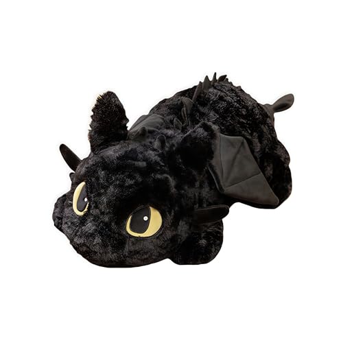 20-inch Black Dragon Plush Toy,Toothless Plush, Adorable Mythical Creature Plush, Perfect for Fans