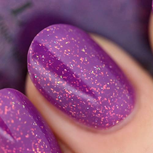 Image of ILNP Paisley - Dark Magenta Holographic Shimmer Nail Polish