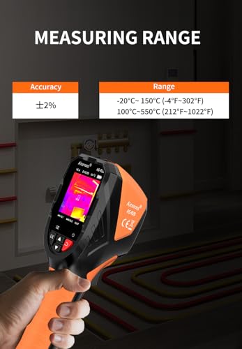 Aicevoos R20 Wärmebildkamera SuperIR 240 x 240 IR-Auflösung Thermal Imaging Camera 25 Hz Bildwiederholrate, -4°F to 1022°F Infrarot-Thermometer, Kompakte handheld Thermokamera mit Laserpointer