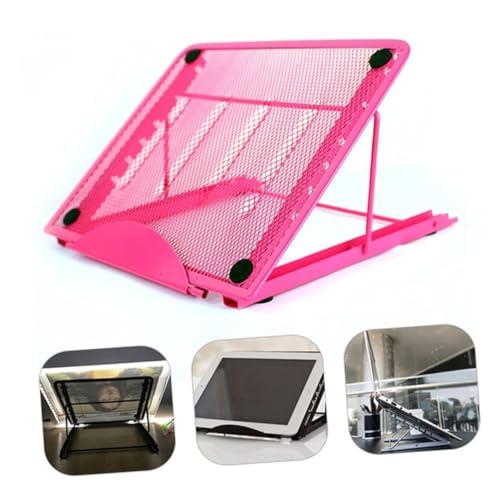 Base para portátil HOMSFOU plegable con soporte rosa miniatura 3