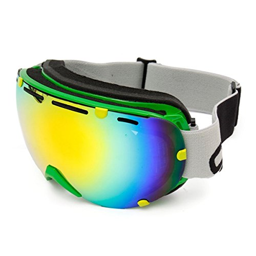 NICOLIE Przeciwmgielne podwójne soczewki UV zimowe wyścigi na zewnątrz snowboard gogle narciarskie okulary przeciwsłoneczne CRG101-2A