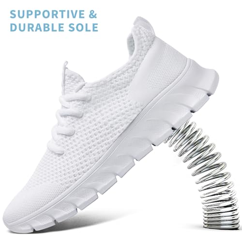 Image of Mens Running Shoes Walking Tennis Sneakers Slip on Gym Workout Athletic Lightweight Casual Sport Shoes