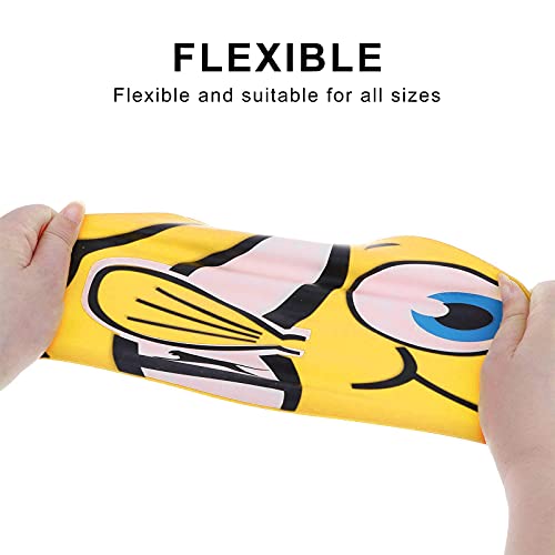 Hetenoyo 2Packs Kids Cartoon Fish Swim Caps Children Elastic Swimming Hats Silicone Swimming Caps For Girls And Boys Waterproof Stretchy Swim Bathing Caps Keep Hair Clean Dry thumb #2