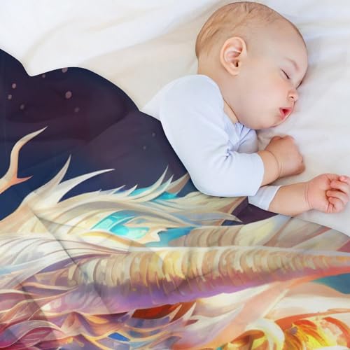 Couverture dragon de flannel douce d'une qualité d'exception
