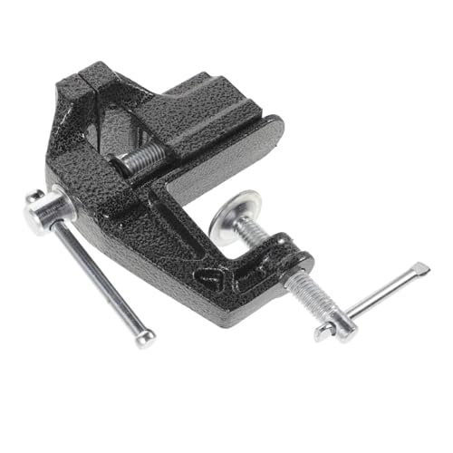 KOCKSHION 転可能な鋼製ミニ木工バイス 小型卓上クランプ 高硬で強力固定 精密作業用工具 家や工房向け