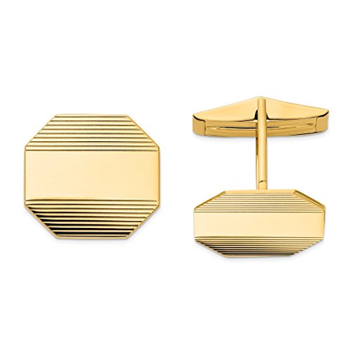 14k Yellow Gold Mens Rectangular Octagon Line Design Cuff Links Cufflinks Link Fine Jewellery For Dad Mens Gifts For Him steampunk buy now online 14k Yellow Gold Mens Rectangular Octagon Line Design Cuff Links Cufflinks Link Fine Jewellery For Dad Mens Gifts For Him steampunk buy now online