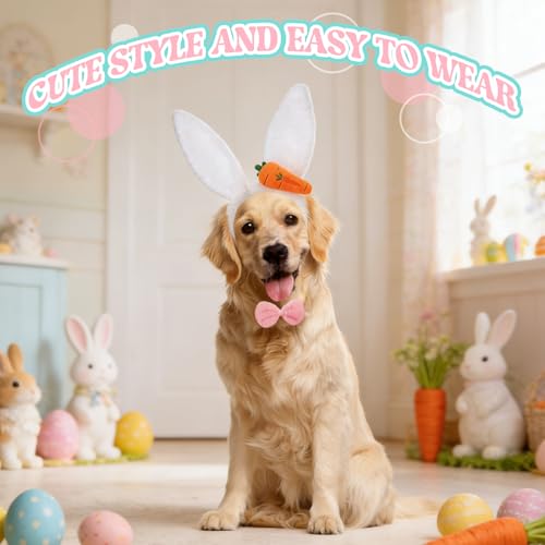 Disfraz Conejo de Pascua para Perros y Gatos 7 Piezas miniatura 3