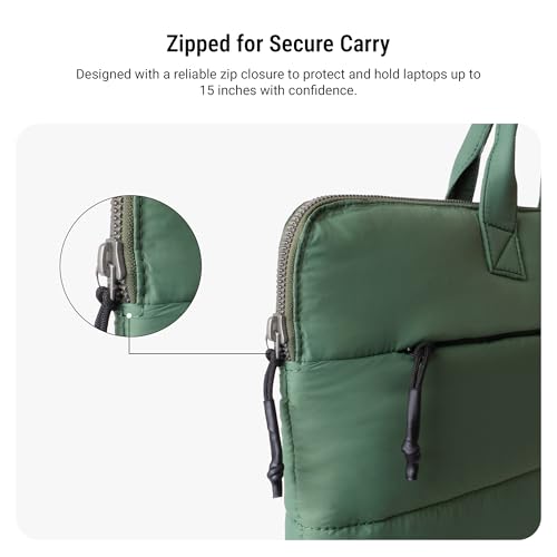 Image of DailyObjects Stria Pro Laptop Bag With Handle| Recycled Durable Polyester | Compatible with Laptop /MacBook Air /Pro Upto 15 Inch| Water Resistant|Padded Compartment with Zip Closure