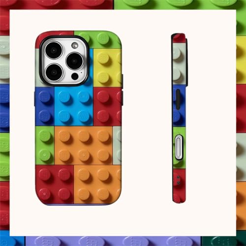 Coque iPhone 15 Plus antichoc double couche motif blocs luxe - 2