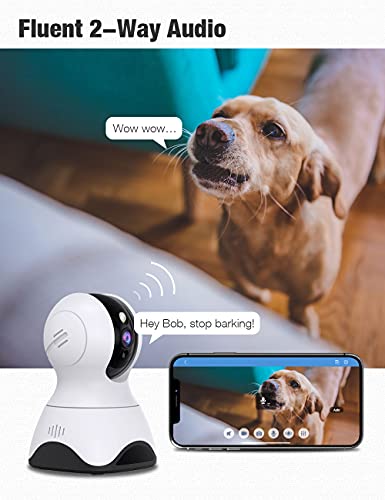 Eazieplus Pet Camera, Indoor Security Cam with 2-Way Talk Remote Live View, 2.4GHz WiFi,1080P Night Vision, Motion/Sound… - Image 4
