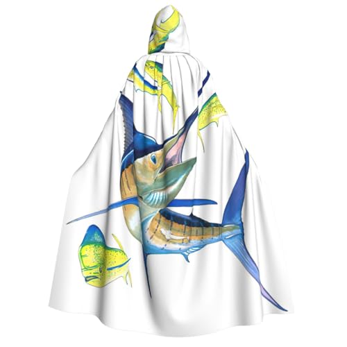Cape à capuche poisson médiéval pour briller à votre prochaine fête de Noël