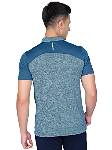 Image of TECHNOSPORT Men's Polyester Slim Fit T-Shirt