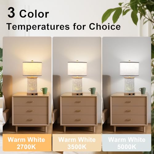 Set de 2 lámparas de mesa de cerámica con 3 tonos de luz miniatura 2