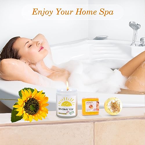 ZRFMIB-Sunflowers-Gift-Baskets-for-Women-11-Pcs-Birthday-Gift-Get-Well-Soon-Gift-Basket-Relaxing-Care-Package-Unique-Gifts-for-Her-Mom-Sister-Wife-Girlfriend-Daughter-Female-Friends