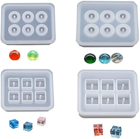 4 Moules à Bracelet En Silicone Pour Résine - 2 Largeurs (1.8 Cm Et 1.1 Cm), Création Bijoux DIY