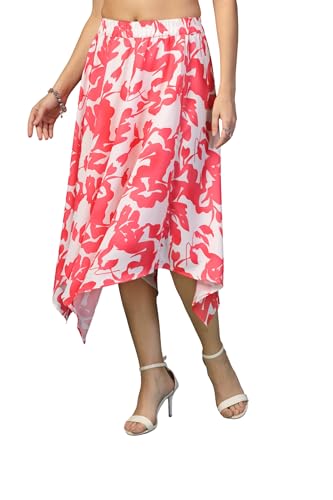 Image of OOMPH! Long Skirts for Women with Handkerchief Hem