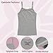 Cyndeelee Girls 4-14 Soft Undershirt Basic Camisole, 4-Pack (Black/Grey/White/Light Pink - 4 Pack, 10/12)