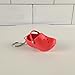 COLORFUL BLING 1-4PCS Cute Shoes Style Keychain Mini Rubber Slipper Keyring Funny Gift-Set