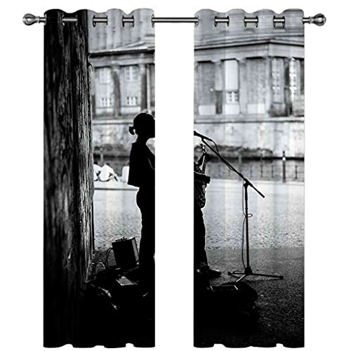 Rideaux occultants 3D haut de gamme en polyester isolant 200x214 cm
