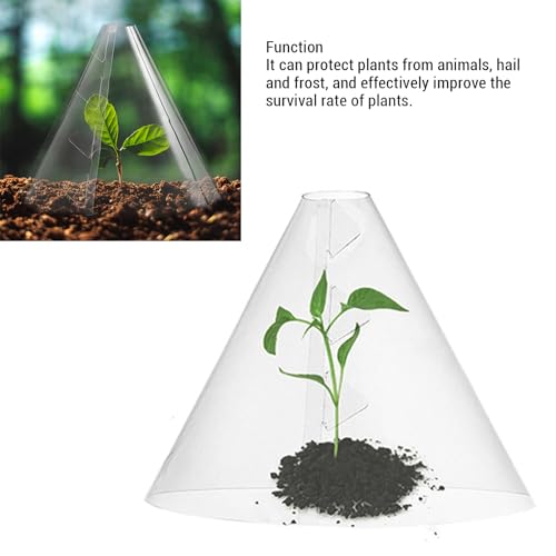 Multifunctional 20PCS Reusable Plant Cloches Protect Plants from Birds, Slugs, Frost