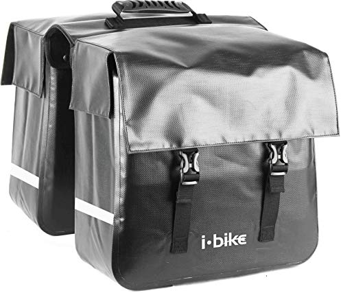i-Bike CB-8120, Borse Waterproof da Trasporto Unisex Adulto, Nero