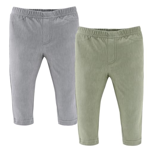 The Peanutshell Baby Boys or Girls Jeggings Set of 4, Soft Stretchy Pants, Leggings, Infant & Toddler Clothes, Neutral3