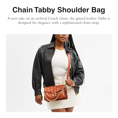 Image of Coach Women's Quilted Chain Tabby Shoulder Bag