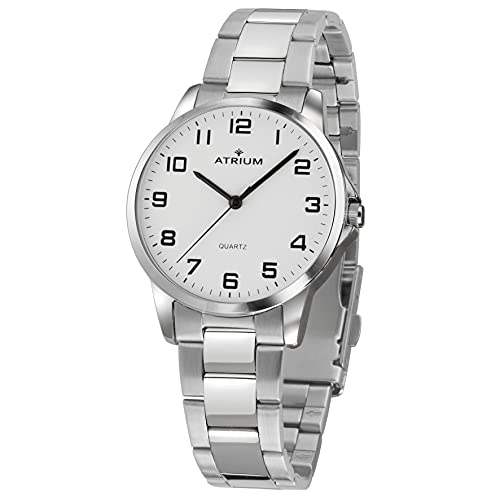 Montre homme à quartz Atrium en argent pour sublimer vos tenues de bureau au quotidien