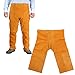 Chainsaw Apron Chaps, Welding Safety Chaps Leather Apron Adjustment Split Leg Fire Wear Resistant Protective Apparel With Adjustable Belt