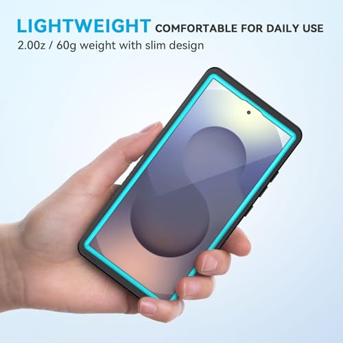 Image of Lanhiem for Samsung Galaxy S25 Ultra Case, IP68 Waterproof Dustproof, Built-in Screen Protector, Rugged Full Body Shockproof Protective Cover for Galaxy S25 Ultra 5G 6.9 Inch, Blue