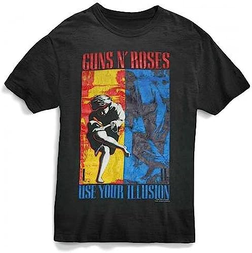 GUNS N' ROSES USE YOUR ILLUSION  Tシャツ L Amazon.com: Guns N Roses Men's 1991 Illusion Combo Front T