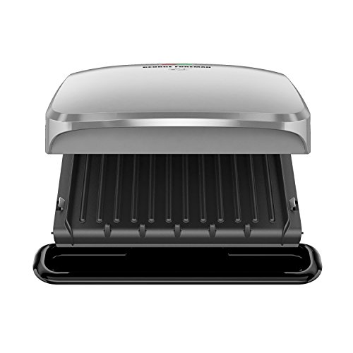 George Foreman 4-Serving Removable Plate Grill And Panini Press, Platinum, Grp3060P #TOP7