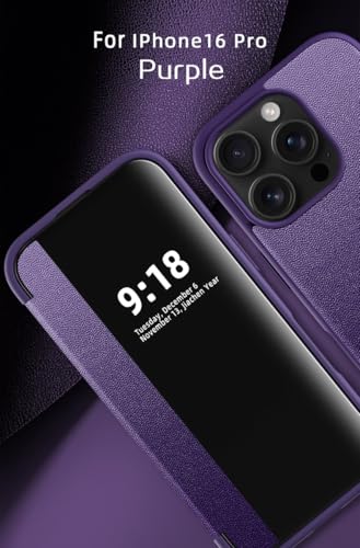 Étuis à rabat pour smartphone iPhone 16 Pro coque de protection antichoc