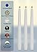 Hyoola Tall Taper Candles - Tapered Candles - White Dripless Candle Sticks - 10 Inch (25cm) - 8 Hour Burn Time (30-Pack)