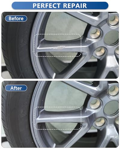 EVOOOR Tesla Wheel Rims Touch Up Paint- DIY Curb Rash Repair With Color-Matched(Gunpowder) for Model 3/Y/S/X Uberturbine/Arachnid/Turbine/Cybersteam Wheels - Thumbnail 5