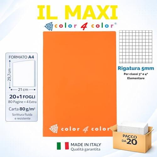 Cahier A4 color 4 color pour ne plus perdre vos notes de cours