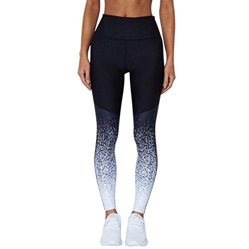 Women Leggings, Gillberry Women Sports Trousers Athletic Gym Workout Fitness Yoga Leggings Pants for Women (Blue, M)