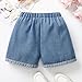 4-5 Years Kids Roll Up Ripped Jean Shorts with Pockets Trendy Fashion Elastic Waist Denim Shorty Casual Summer Boys Clothes Jorts Blue