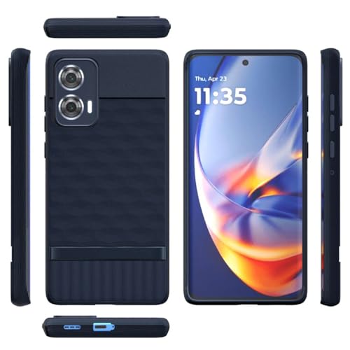 Image of Shockproof Case for Motorola Edge 50 Fusion 5G | Full Camera Protection | TPU Flexible Back Cover for Motorola Edge 50 Fusion 5G (Steel Blue)